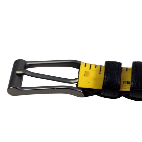 Tommy Bahama Spain BLACK GENUINE CROCODILE 3/4"Wd DRESS WOMEN'S BELT Size L (C71 - Picture 12 of 16